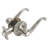 Scroll Privacy Bed/Bath Door Lever-7224659-7224660