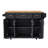54Inch Large Kitchen Island With Rubber Wood Drop Leaf