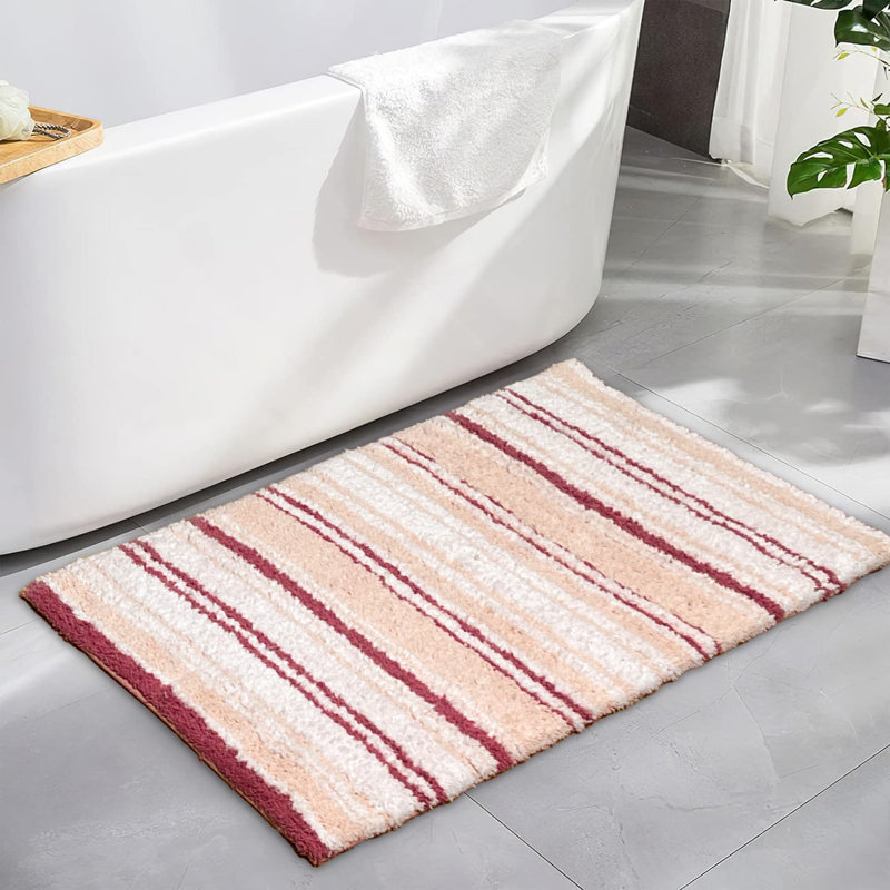 Lermitage Bath Rug, 21"W x 34"L, Pink
