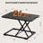 Inbox Zero 27Inch Standing Desk Converter Ultra Low Profile Stand Up Desk Riser Height Adjustable Sit To Stand Laptop Riser Workstation-810877989
