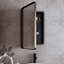 Recessed Metal Framed Medicine Cabinet with Mirror and Adjustable Shelves