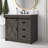 Jillian 36'' Single Bathroom Vanity with Engineered Stone Top-80600398