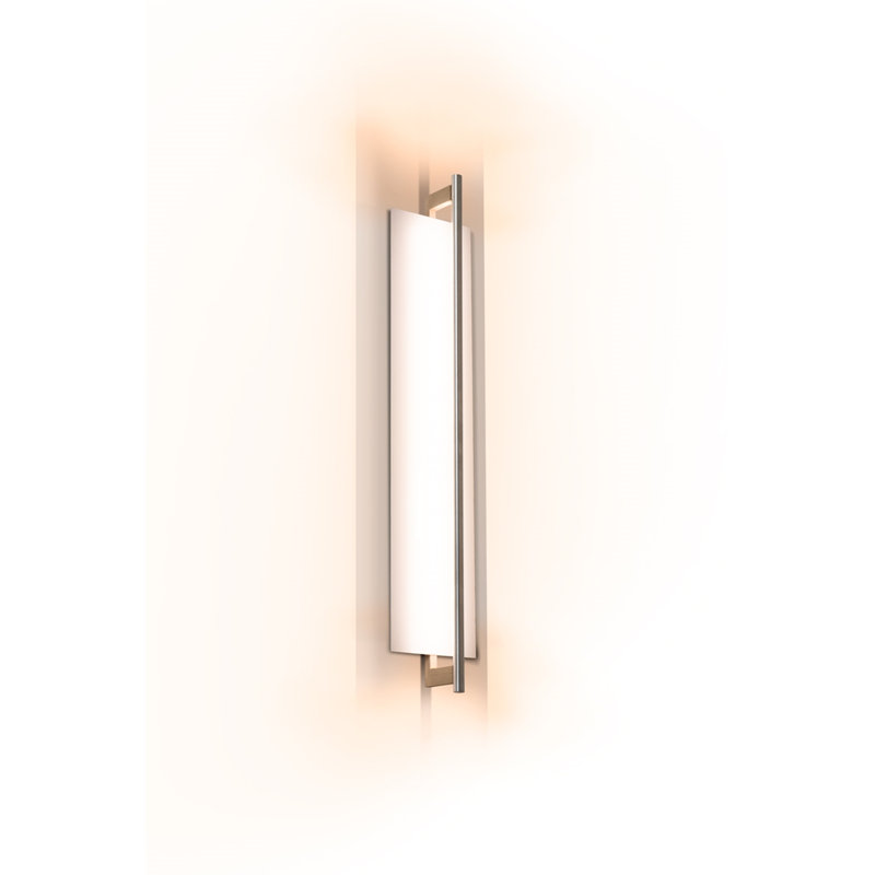 Merus 31" LED Dimmable Wall Sconce, 277V AC, White Washed Oak, 3500K