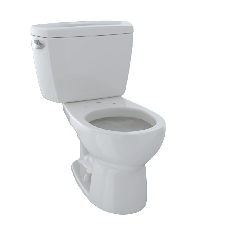 Toilette ronde deux pièces 1,6 GPF avec réservoir isolé TOTO® Drake®, blanc colonial, Blanc colonial