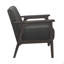 Chaise d'appoint rembourrée en tissu gris foncé 1pc-717984676