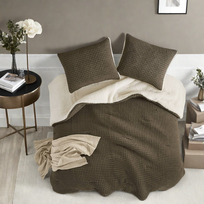 Premium Chenille Bedding Sets, Polyester Waffle Knit, Cozy Home Comfort