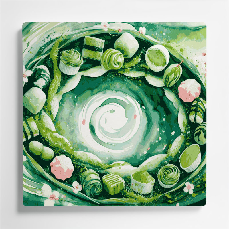 Art mural en métal brun Desserts, H 8 po x l 8 po