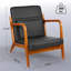Ensemble de 2 fauteuils d'appoint Mid-Century Coffee