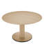 Dining Table Astro Natural Oak Veneer Bronze Finish - Stand-620782314