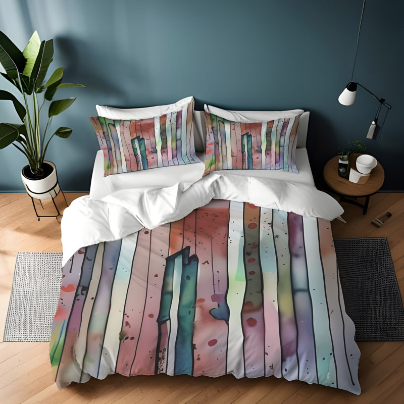 Polyester Duvet Cover, King Duvet Cover + 2 King Shams