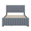 Lit plateforme double avec lit gigogne-107233598