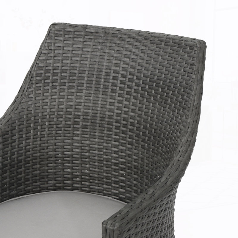Chaise de patio Hillhurst (ensemble de 2), Gris, Gris clair