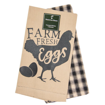 Ensemble de deux torchons Fresh Eggs