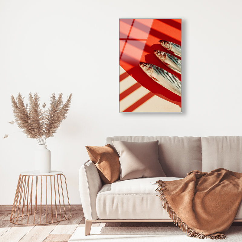 Coast Catch Print by Oliver Gal, 46"H x 31"W, White Floater Frame