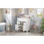 Meuble-lavabo en bois avec lavabo, 2 tiroirs et 1 porte-378245809