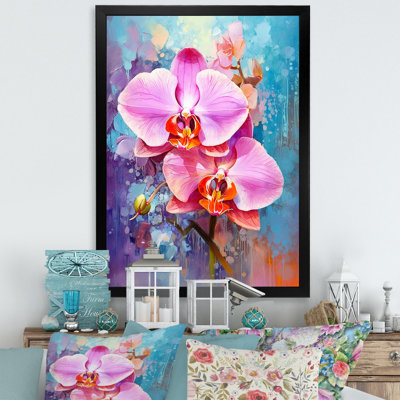 Orchidées bleues abstraites Euphoria