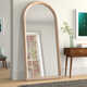 Aubria Wood Flat Floor Mirror