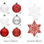Ensemble d'ornement de décoration de sapin de Noël, 50 carats, 2,36 pouces-993999734
