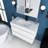 36'' Wall-Mounted Bathroom Vanity with Integrated Solid Surface Sink-344671230