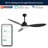 Clarra 52'' Ceiling Fan with LED Lights-1890635367