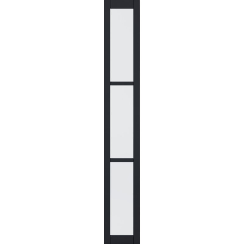 Black Tribeca Sidelight W6 without Lock Block Internal Door