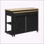 Îlot de cuisine polyvalent avec table extensible et multiples fonctionnalités-314541066