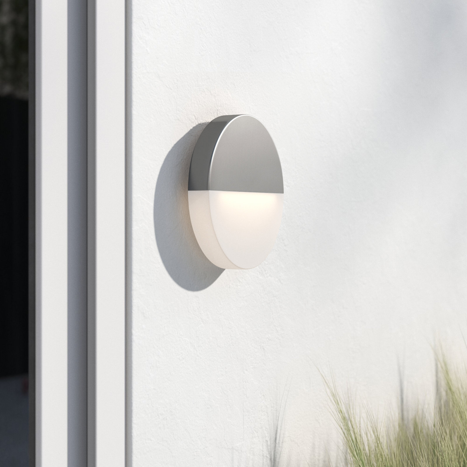 Replay 2-Light Outdoor Light, Satin Aluminum