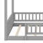 Structure de lit en bois avec clôture-1053917442
