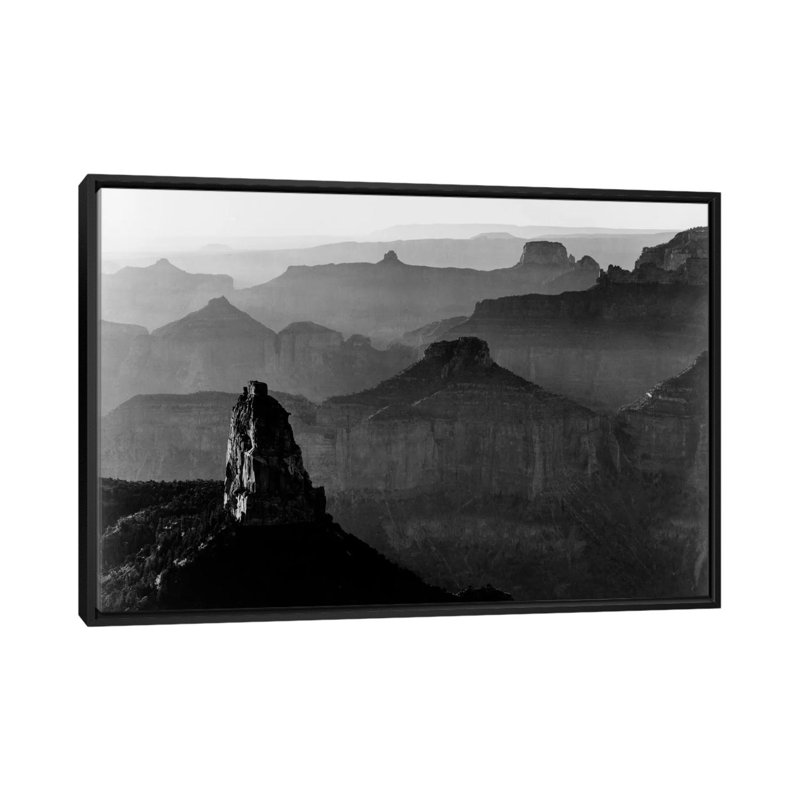 Grand Canyon National Park III par - impression, H 32 po x l 48 po x P 1,5 po, Toile encadrée noire, Pas de tapis