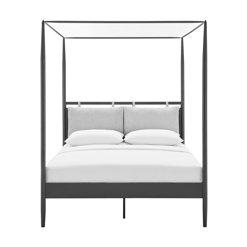 Marlowe 4-Poster Canopy Metal Platform Bed, Queen