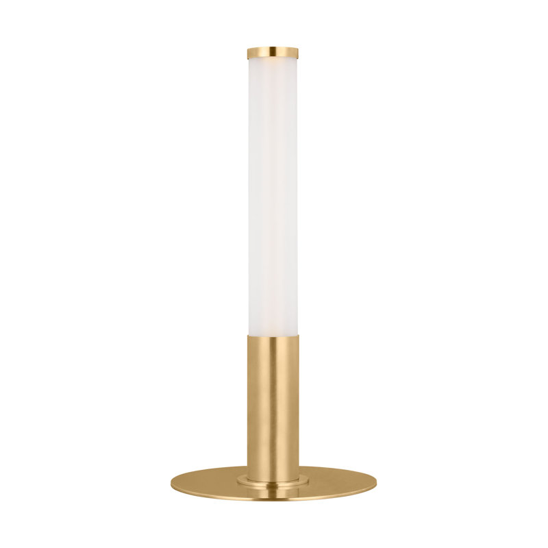 Kelly Wearstler Miguel 1-Light Rechargeable Table Lamp With Diffuser And Reflecting Plate, Gold