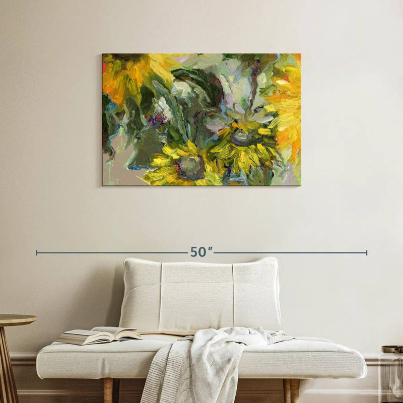 Harnek tournesols grunge, H 24 po x l 36 po