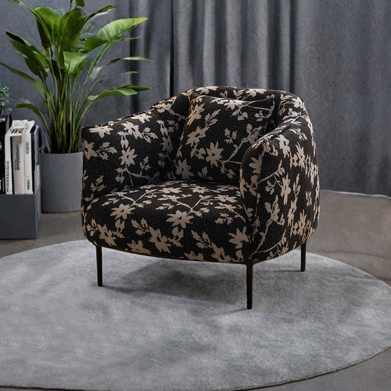 Brene, Mélange de lin noir / beige