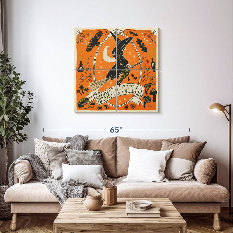 Lelend Stay Creepy I Orange, H 38 po x l 38 po