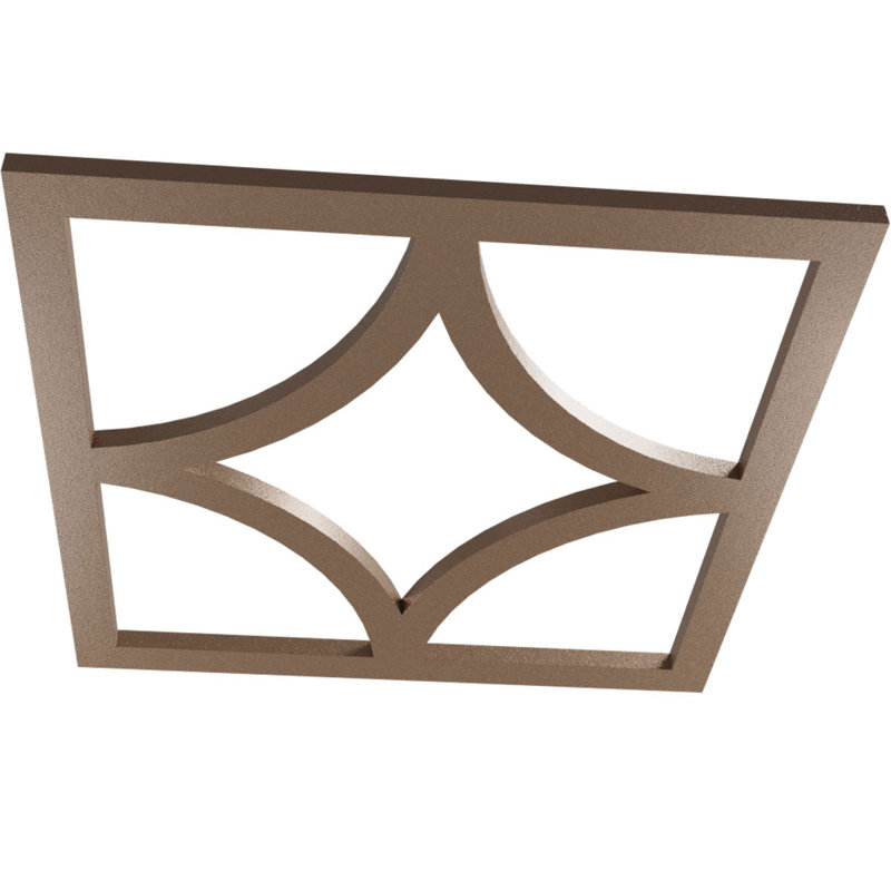 Médaillon de plafond en PVC de qualité architecturale Statesman, H 30 po x l 30 po x P 1 po, Cuivre