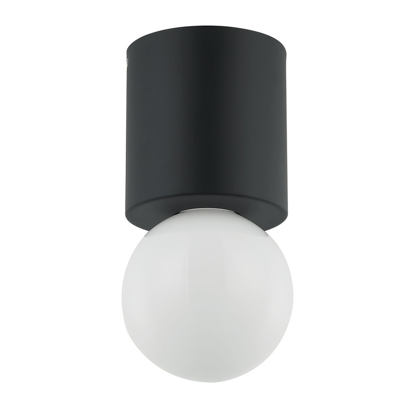 Plafonnier encastré 1 lumière Caisi, Noir