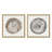 Rings of Time Duo II Set of 2 Canvas Prints in a Polished Gold Frame, 12" x 12"-1739755384-1739755332