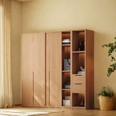 Simple Log Style Wardrobe