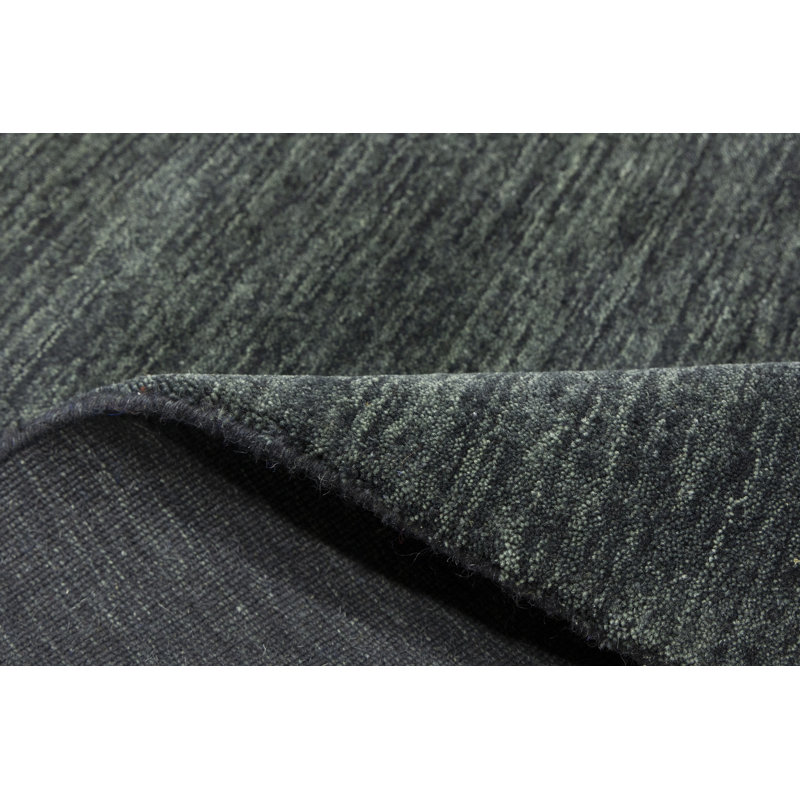 Greilickville Hand Loomed Gabbeh Rug, 100% Wool, Solid Color, Fade & Stain Resistant, Durable, All Sizes, India-Made.