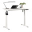 Bureau assis / debout, finition blanche-203340318