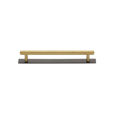 Heritage Brass Heritage Cabinet Pull Knurled Design with Plate