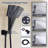 3 Function Wall Mount Complete Rainfall Shower System with 3 Setting Handheld and Tub Spout-64564555