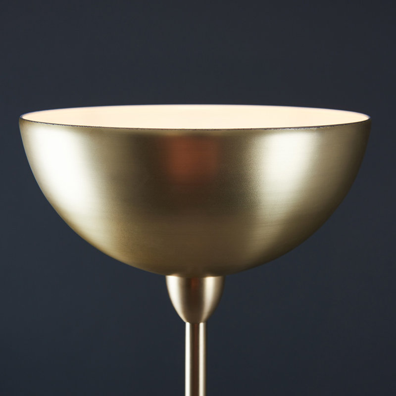 Carolinda 180cm Forseti Matt Gold Uplighter Floor Lamp, Yes, Matte Gold