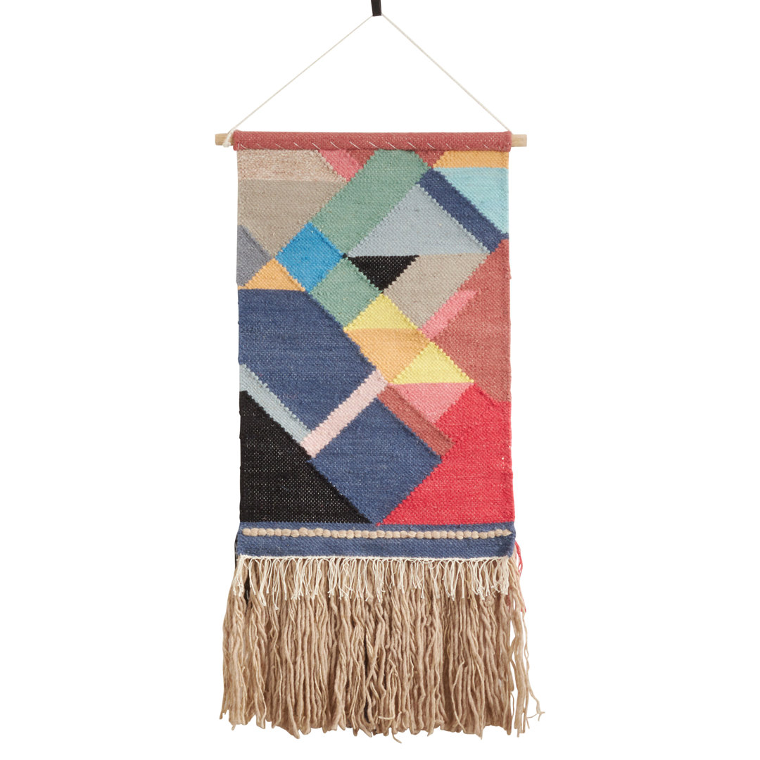 Bohem Collection Hand Woven Wool Wall Hanging Saro