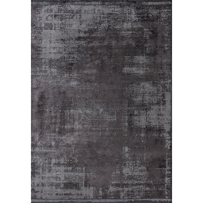 Rapture Abstract Area Rug in Gray