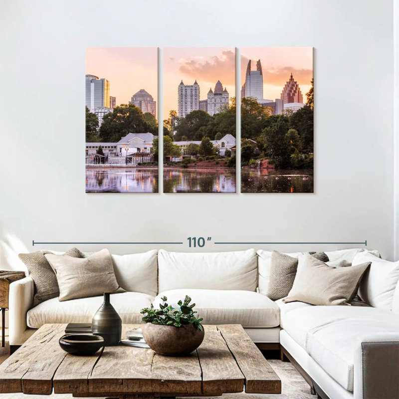 Coucher de soleil Nicci Piedmont Park, H 48 po x l 74 po