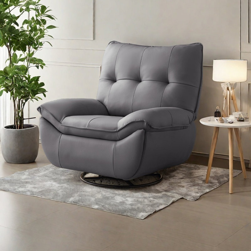 Modern minimalist ergonomic design recliner, Light Gray