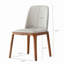 Ensemble de 2 chaises de salle à manger, pieds en bois et cuir pour salle à manger (ensemble de 2)