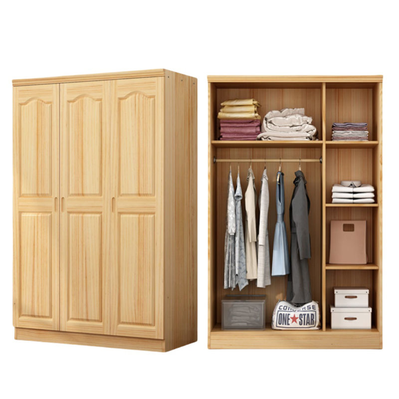Simple And Classic Wardrobe, 76.77" H x 53.15" W x 20.87" D