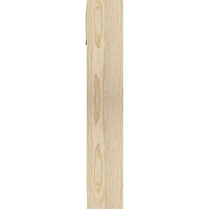 Loera 4" Single Brace Ironcrest Bracket, 16"H x 13 1/2"D, 3 1/2"W x 4"T Douglas Fir (Smooth)